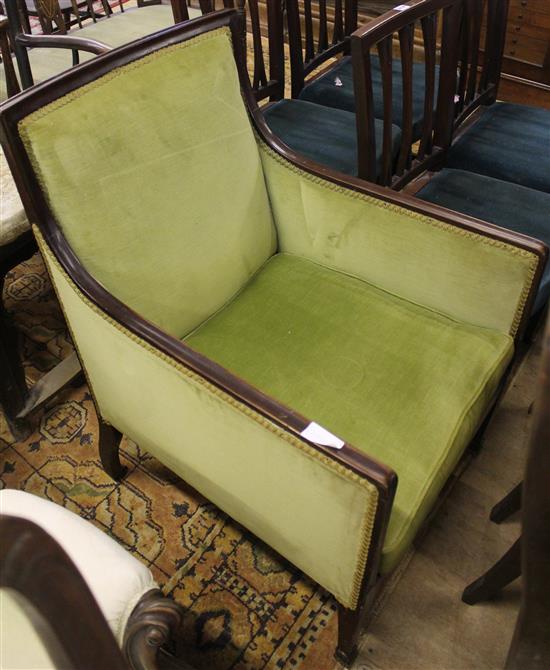 Edwardian mahogany arm chair